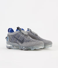 Nike Air Vapormax 2020 Flyknit Shoes - Particle Grey / Dark Obsidian - Racer Blue thumbnail