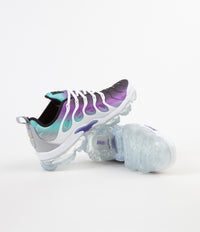 Nike Air VaporMax Plus Shoes - White / Fierce Purple - Aurora Green - Black thumbnail