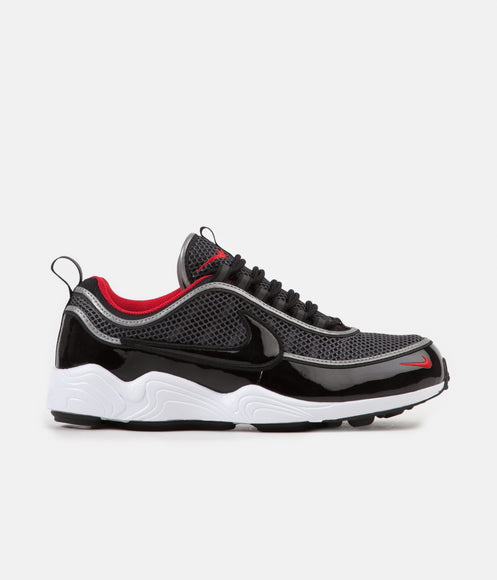 Nike Air Zoom Spiridon '16 Shoes - Black / Black - University Red - White