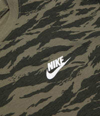 Nike AOP VW Swoosh T-Shirt - Medium Olive / White / White thumbnail