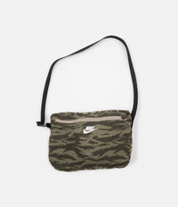 Nike AOP VW Swoosh Woven Half Zip Jacket - Medium Olive / White / White thumbnail