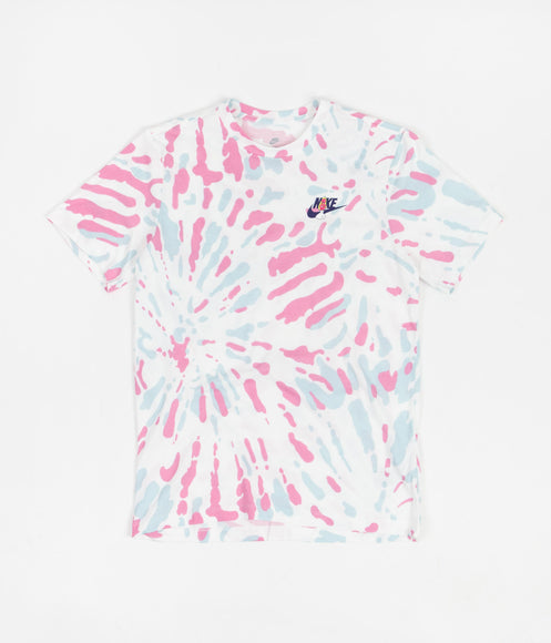 Nike Black Light Tie Dye T-Shirt - White