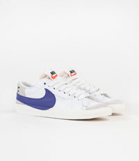 Nike Blazer Low '77 Jumbo Shoes - White / Old Royal - Light Bone - Sail thumbnail