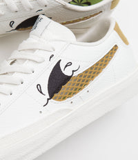 Nike Blazer Low '77 SE Next Nature Shoes - Sail / Sanded Gold - Black - Vivid Green thumbnail