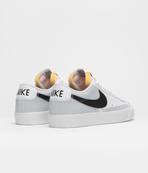 Nike Blazer Low 77 Shoes in White and Black and Pure Platinum