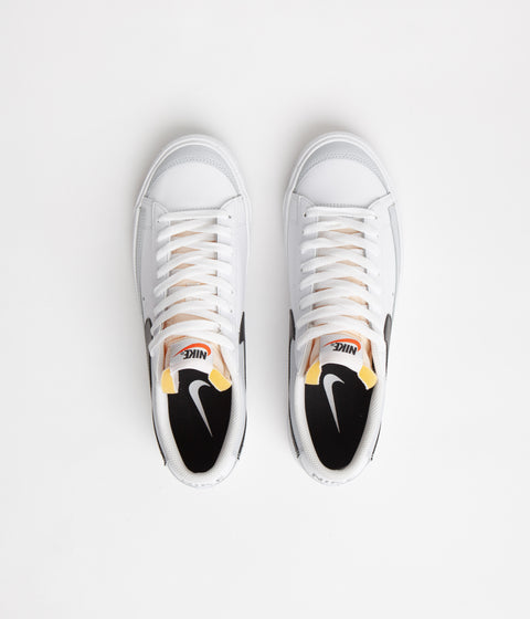 Nike Blazer Low 77 Shoes in White and Black and Pure Platinum