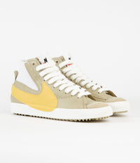 Nike Blazer Mid '77 Jumbo Shoes - Wheat Grass / Vivid Sulfur - Sail thumbnail