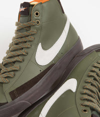 Nike Blazer Mid '77 Vintage Shoes - Army Olive / Summit White - Campfire Orange thumbnail