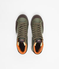 Nike Blazer Mid '77 Vintage Shoes - Army Olive / Summit White - Campfire Orange thumbnail
