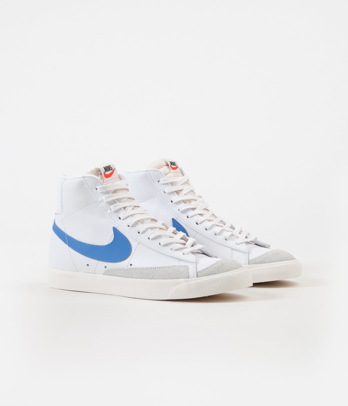 Blazer vintage mid 77 white blue premium leather shoes Clearance