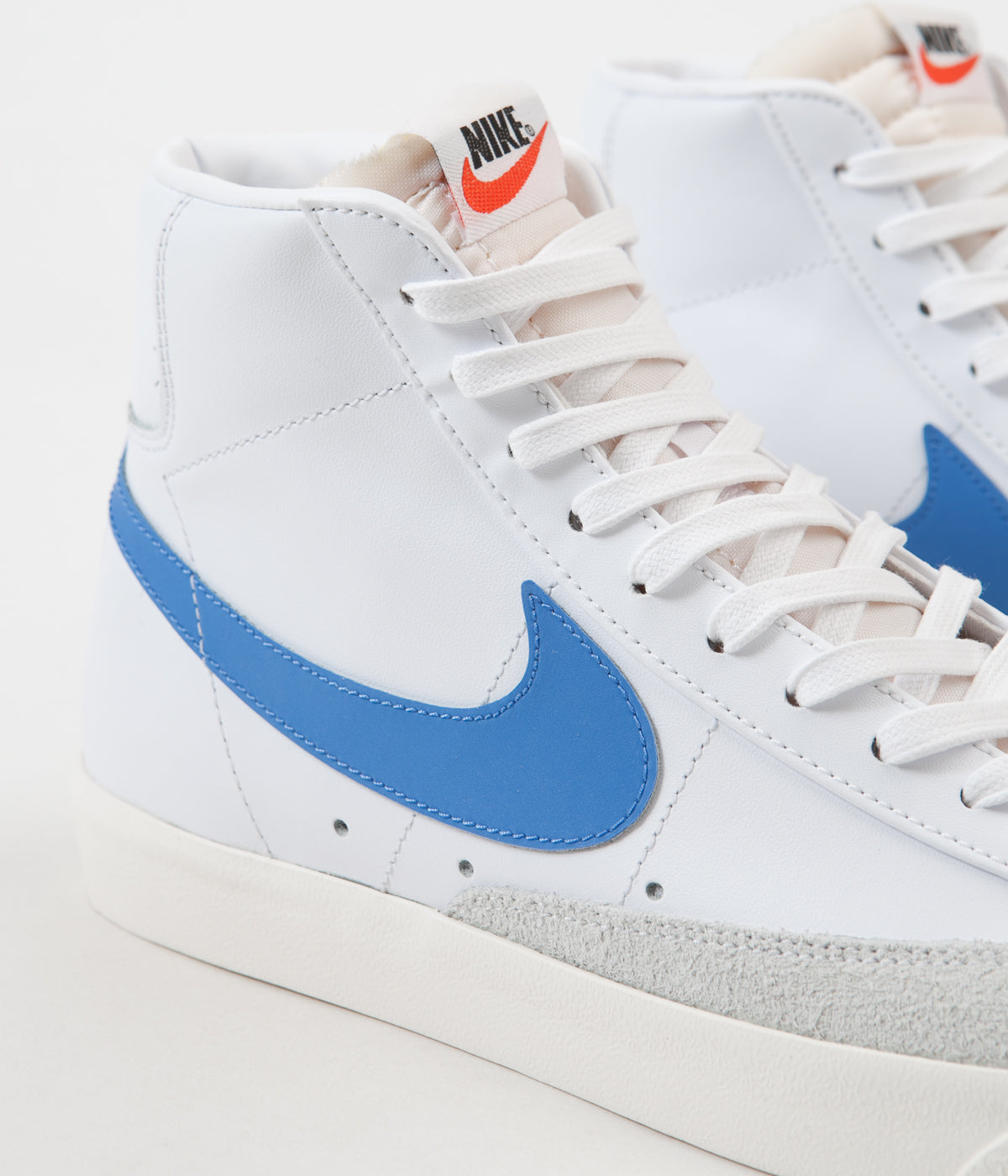 Blazer vintage mid 77 white blue premium leather shoes Clearance