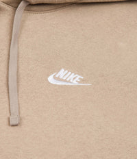 Nike Club Fleece Hoodie - Khaki / Khaki / White thumbnail