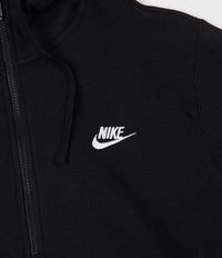 Nike Club Half Zip Hoodie - Black / Black / Black / White thumbnail
