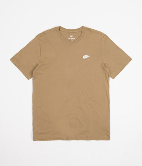 Nike Club T-Shirt - Dark Driftwood / White | Always in Colour