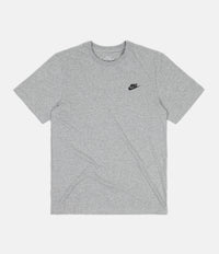 Nike Club T-Shirt - Dark Grey Heather / Black thumbnail