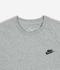 Nike Club T-Shirt - Dark Grey Heather / Black thumbnail