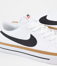 Nike Court Legacy Shoes - White / Black - Desert Ochre thumbnail