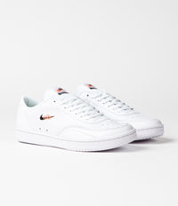 Nike Court Vintage Premium Shoes - White / Black - Total Orange thumbnail