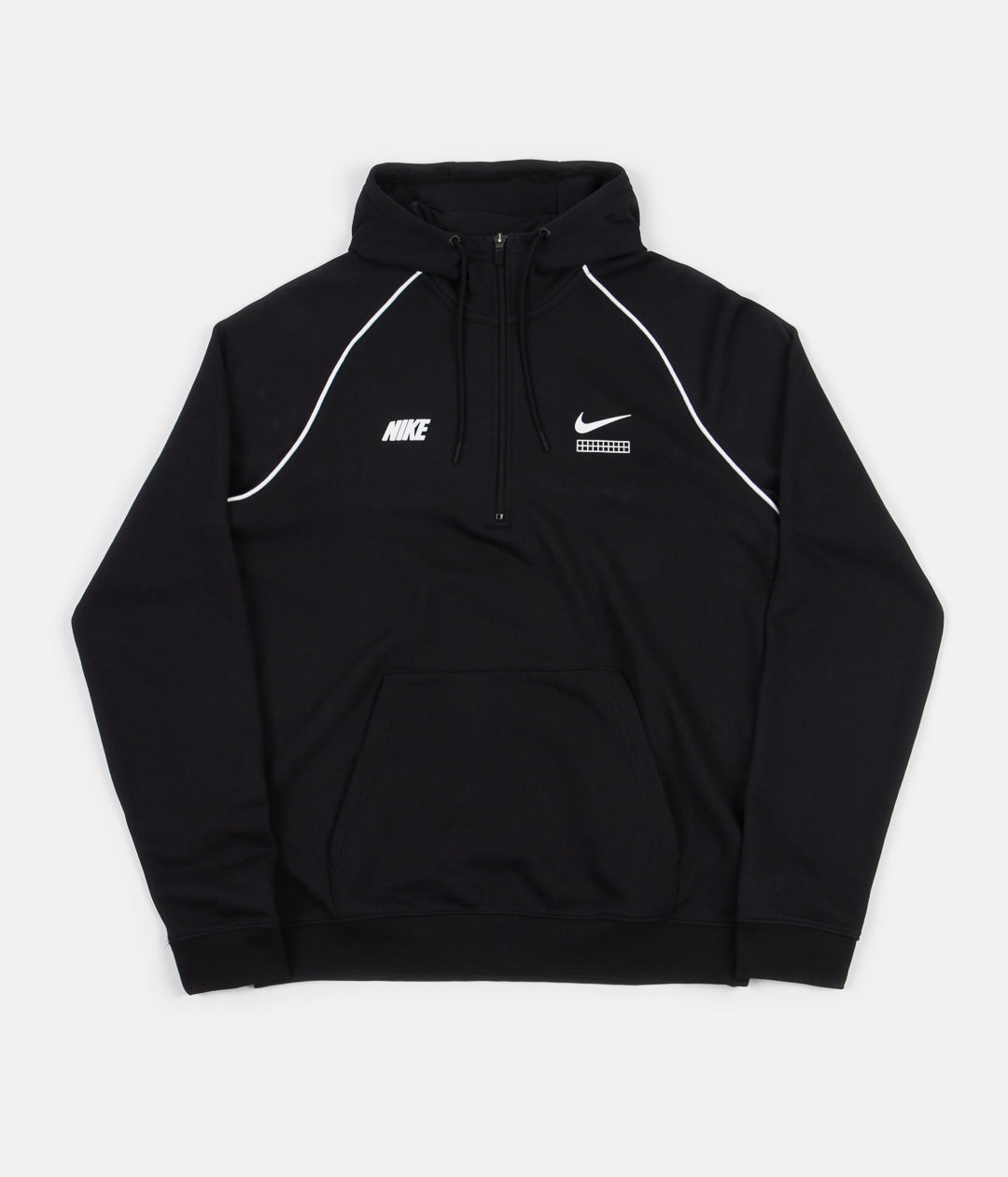 nike black half zip hoodie