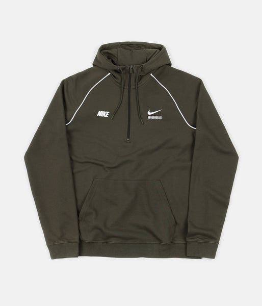 Nike DNA Half Zip Hoodie Cargo Khaki White