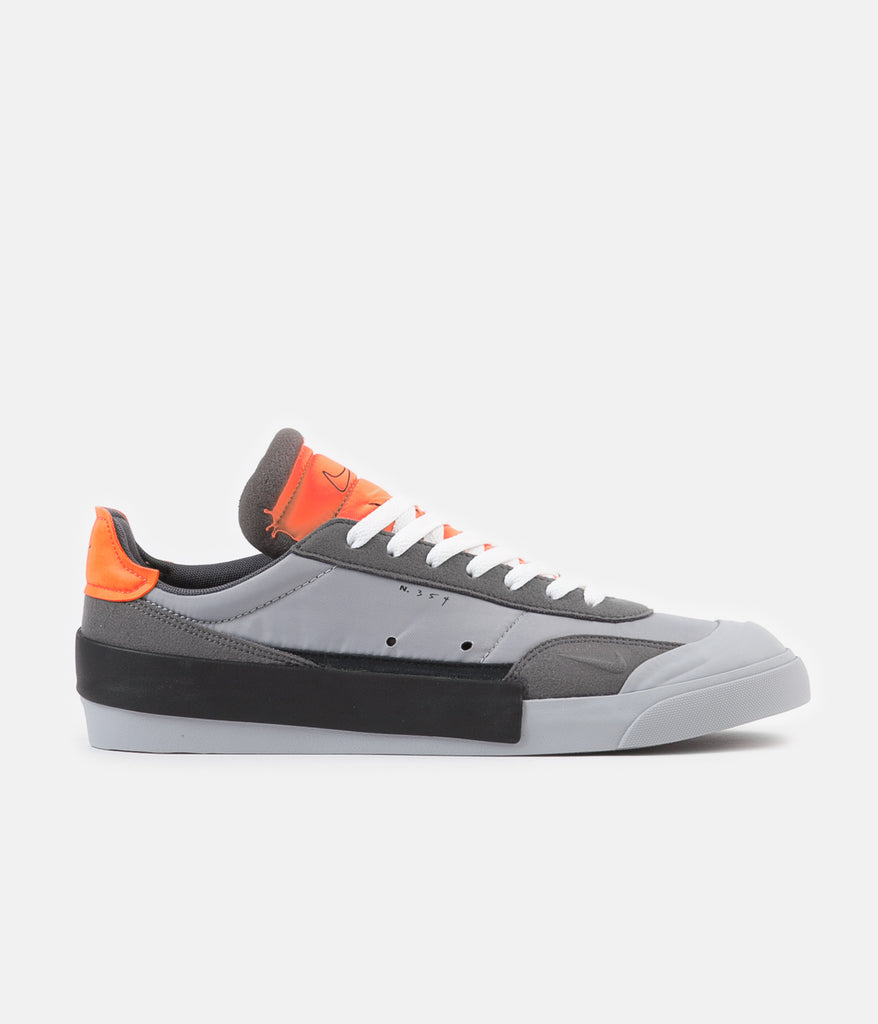 Nike Drop Type LX Shoes - Wolf Grey / Black - Total Orange - Dark Grey | Always in Colour