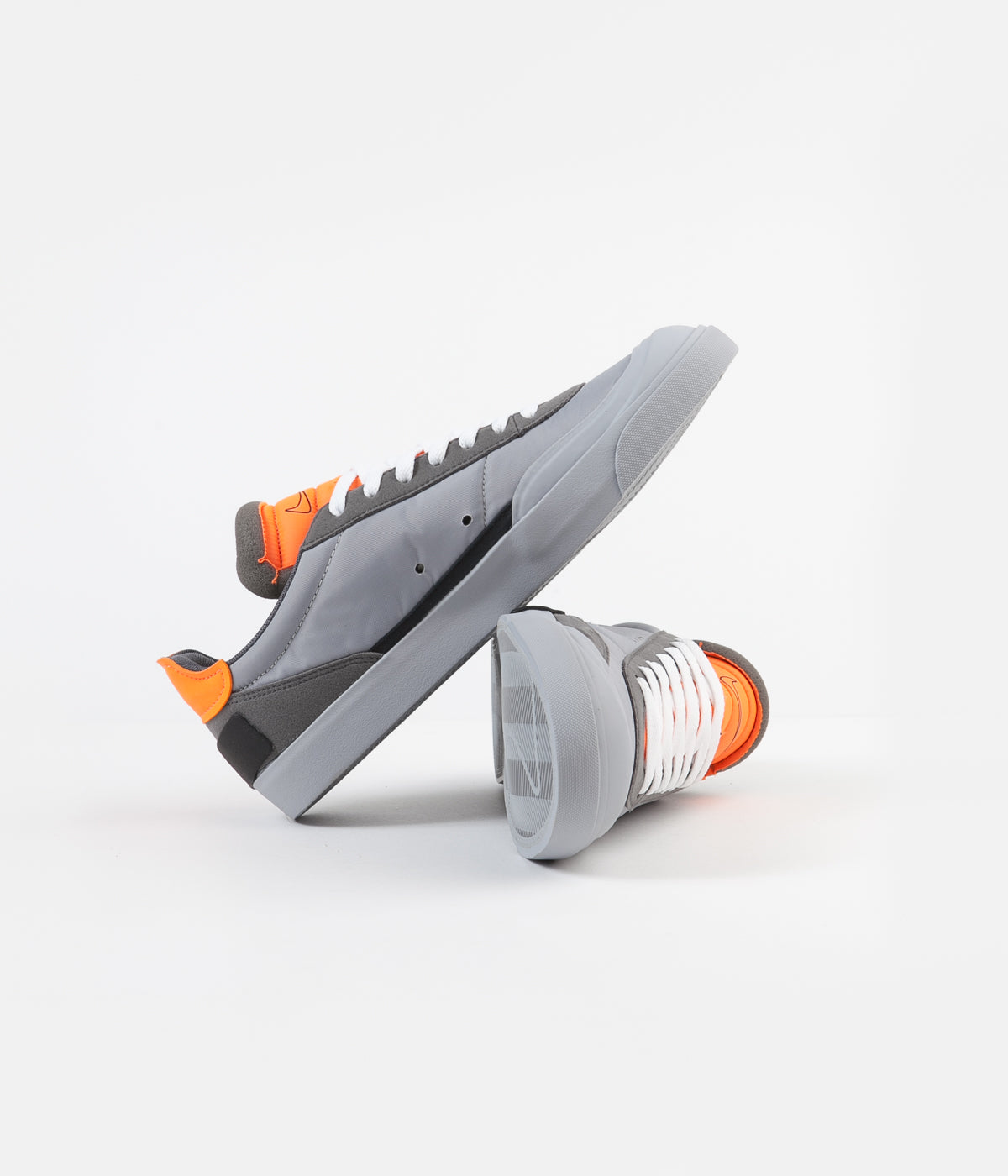 Nike Drop Type LX Shoes - Wolf Grey / Black - Total Orange - Dark Grey | Always in Colour