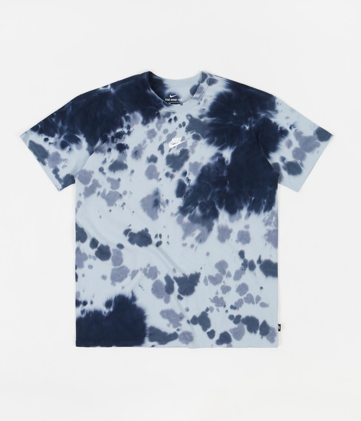 blue nike tie dye shirt