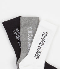 Nike Everyday Essential Crew Socks (3 Pack) - Black / White / Grey thumbnail