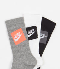 Nike Everyday Essential Crew Socks (3 Pack) - Black / White / Grey thumbnail