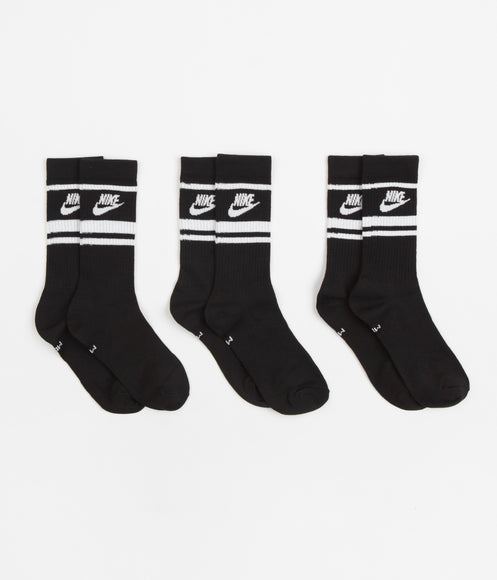 Nike Everyday Essential Crew Socks (3 Pair) - Black / White / White