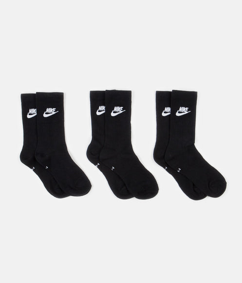 Nike Everyday Essential Crew Socks (3 Pair) - Black / White