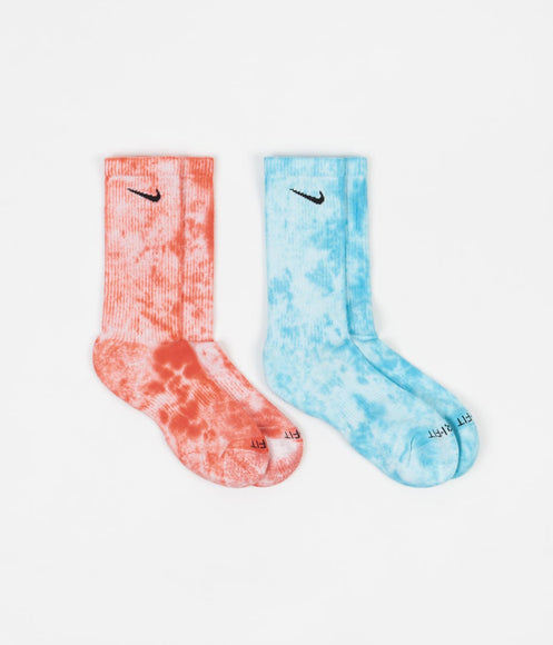 Nike Everyday Plus Cush Crew Socks (2 Pack) - Multicolour / Blue