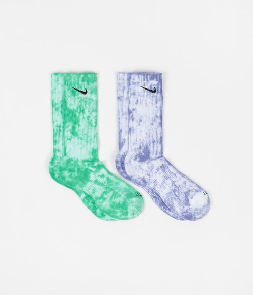 Nike Everyday Plus Cush Crew Socks (2 Pack) - Multicolour / Green
