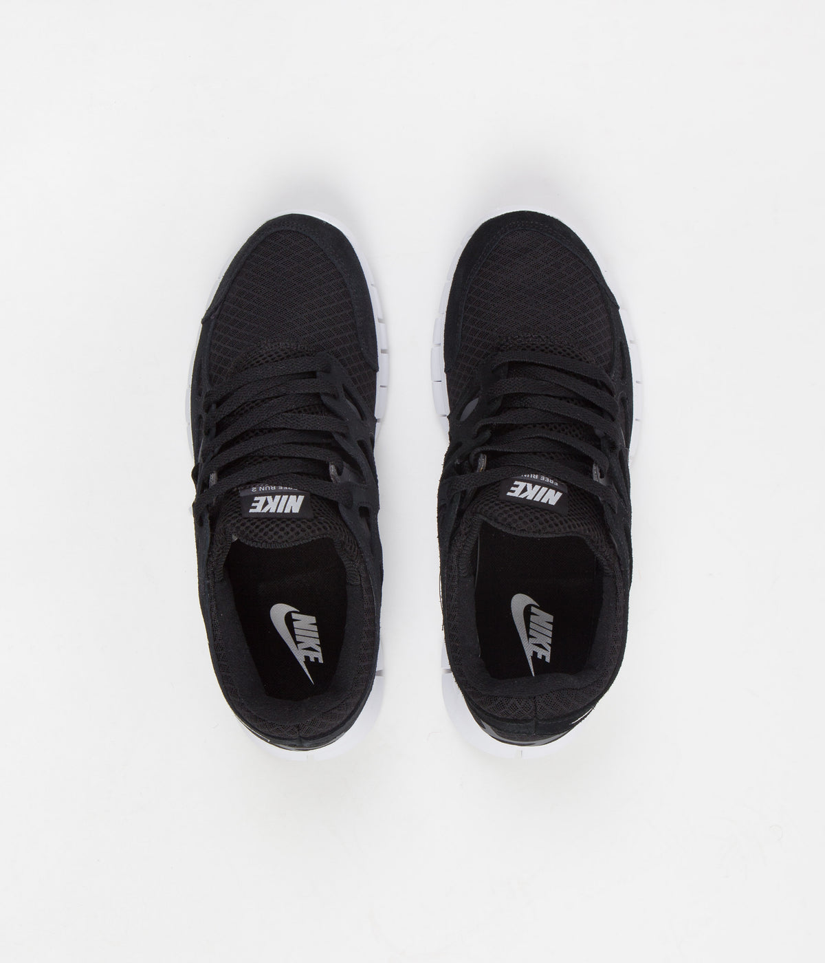 Nike Free Run Shoes Black White Dark Grey - Main Image