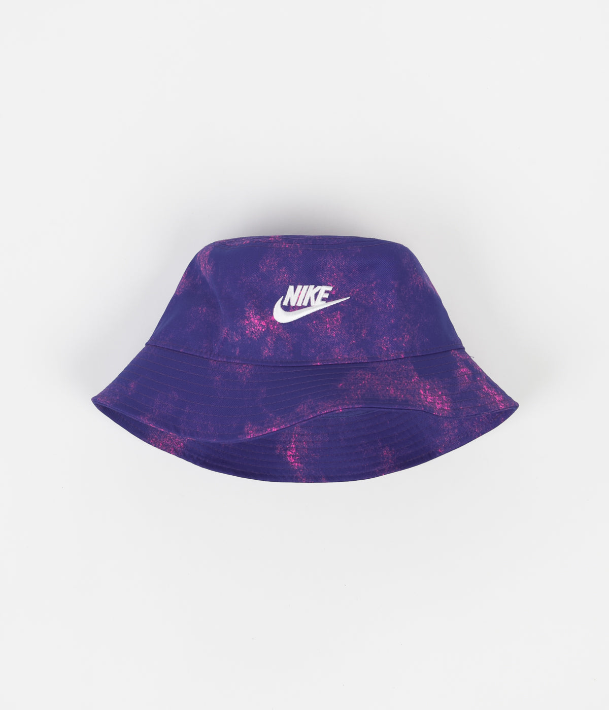 Nike Futura Pink Tie / Colour White | Bucket Always - Hyper / Lapis in Dye Hat