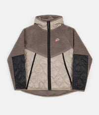 Nike Heritage Insulated Winter Jacket - Olive Grey / Mystic Stone - Black thumbnail