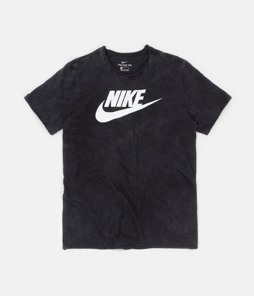 Nike Icon Futura Wash T-Shirt - Black / White