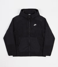 Nike Polar Zip Hoodie - Black / White thumbnail