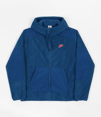 Nike Polar Zip Hoodie - Court Blue / Orange thumbnail