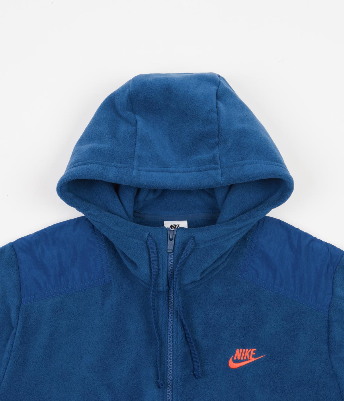 Nike Blue And Orange Hoodie Nike Polar Zip Hoodie Court Blue
