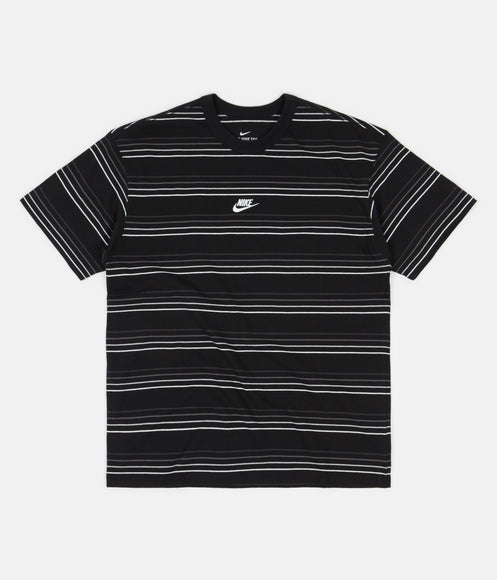 Nike Premium Essential Striped T-Shirt - Black