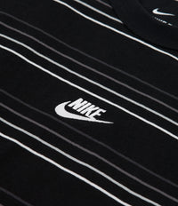 Nike Premium Essential Striped T-Shirt - Black thumbnail