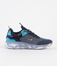 Nike React Live Shoes - Midnight Navy / Wheat - Turquoise Blue thumbnail