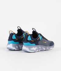 Nike React Live Shoes - Midnight Navy / Wheat - Turquoise Blue thumbnail
