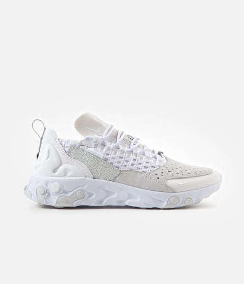 Nike React Sertu Shoes in White and Photon Dust and Photon Dust