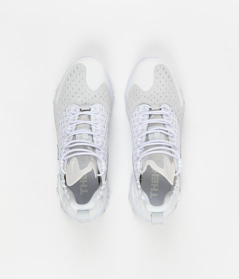 Nike React Sertu Shoes in White and Photon Dust and Photon Dust