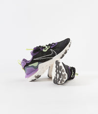 Nike React Vision Shoes - Black / Sail - Dark Smoke Grey - Gravity Purple thumbnail