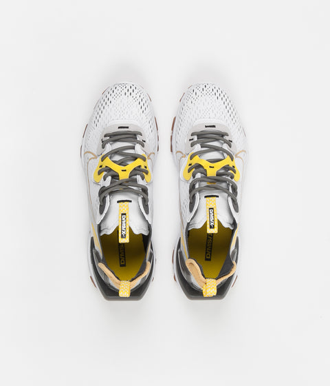 Nike React Vision Shoes in White and Honeycomb and Iron Grey - Vast Grey