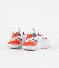 Nike React Vision Shoes - White / Light Smoke Grey - Team Orange - Team Red thumbnail