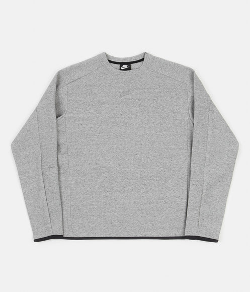 Nike Revival Tech Fleece Crewneck Sweatshirt - Black / Heather